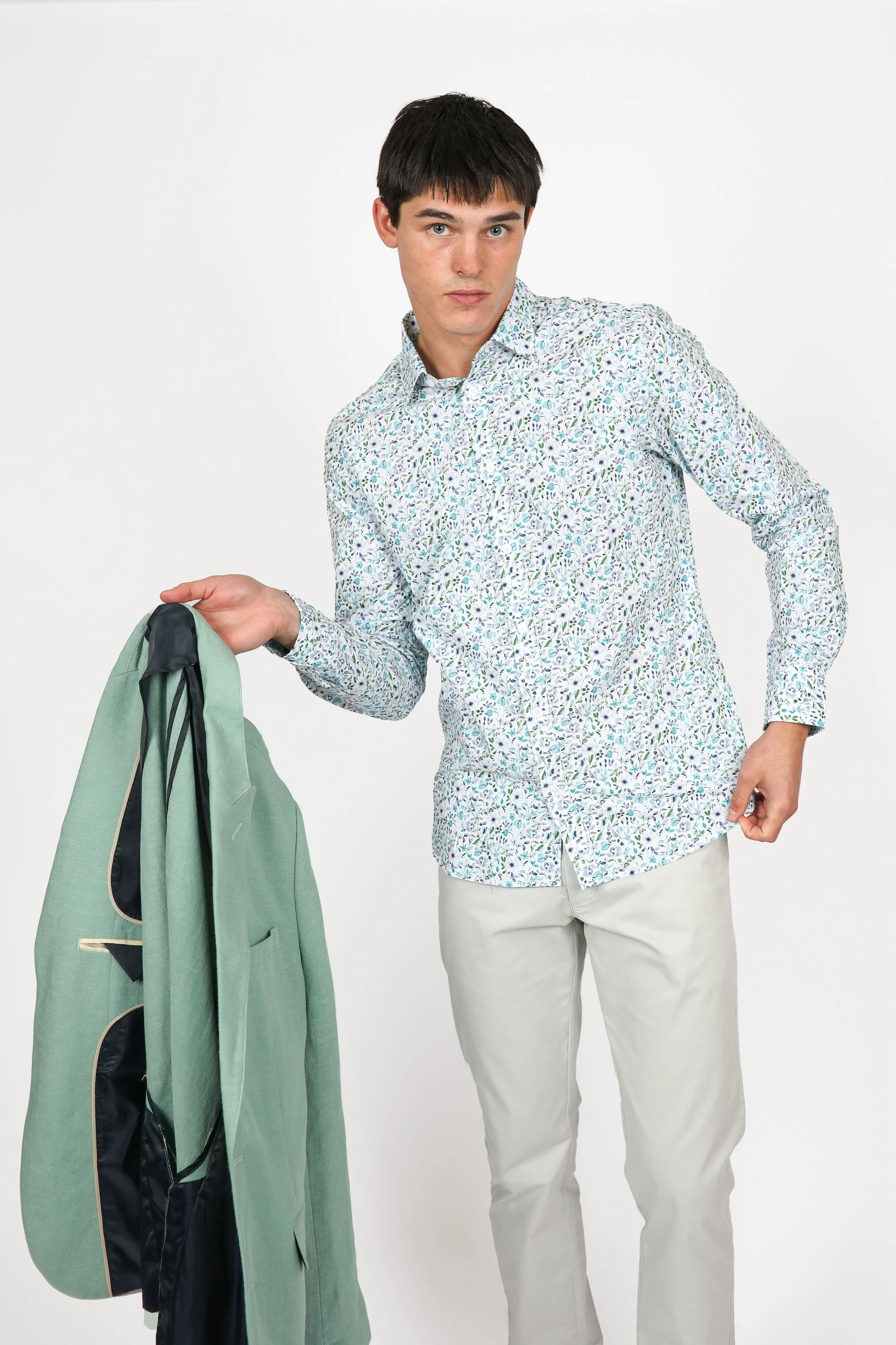 James Harper JHS562 Floral Long Sleeve Shirt - Image 2
