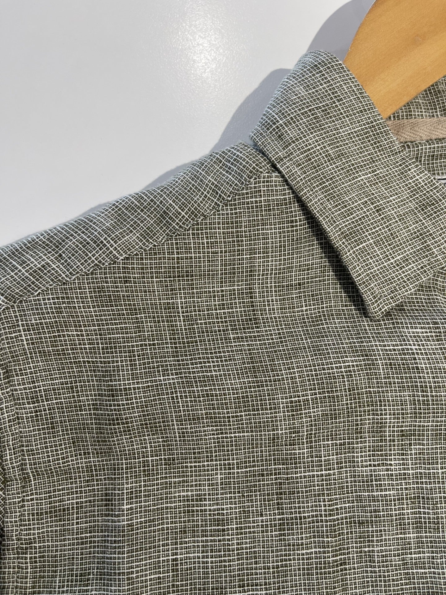 James Harper JHS601 S/S Textured Dobby Shirt - Olive - Image 7