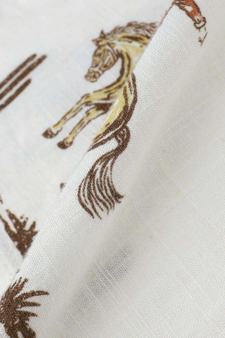 JAMES HARPER JHS622 Rodeo Cuban Collar Linen Shirt - White - Image 5