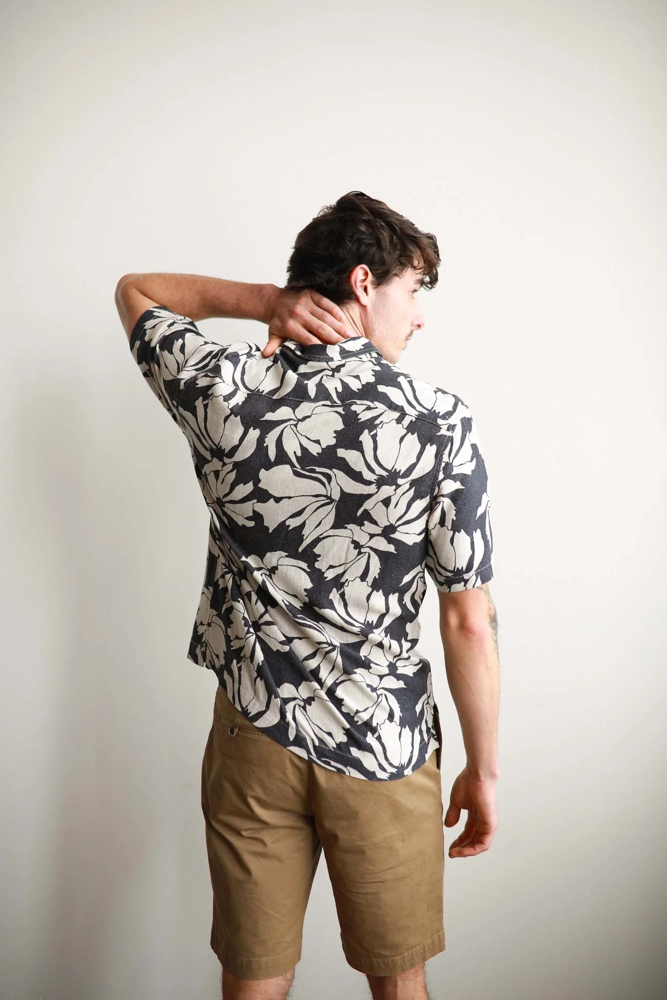 JAMES HARPER JHS623 Puerto Rico S/S Collar Shirt - Navy - Image 4