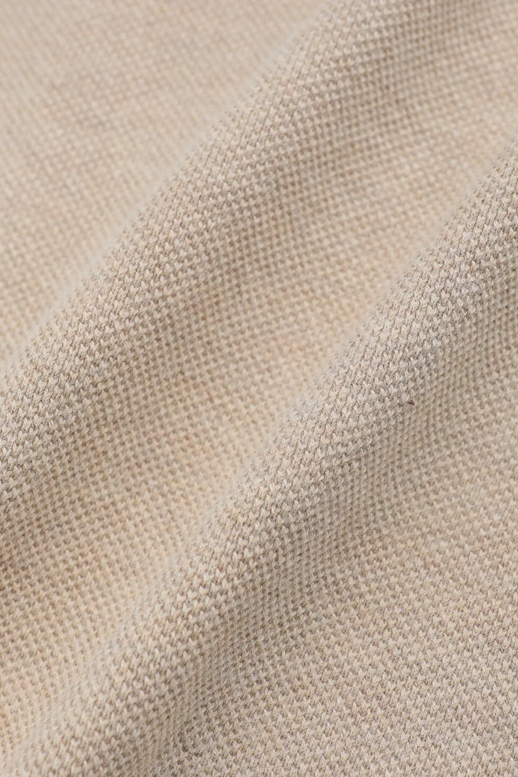 JAMES HARPER JHS77 3 Button Polo Knit Shirt - Wheat - Image 4