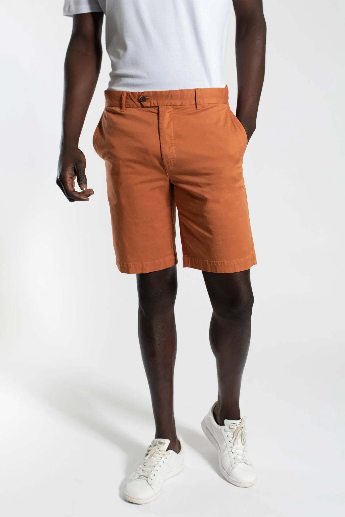 James Harper JHSH11 CHINO SHORTS - Red Dust - Image 2
