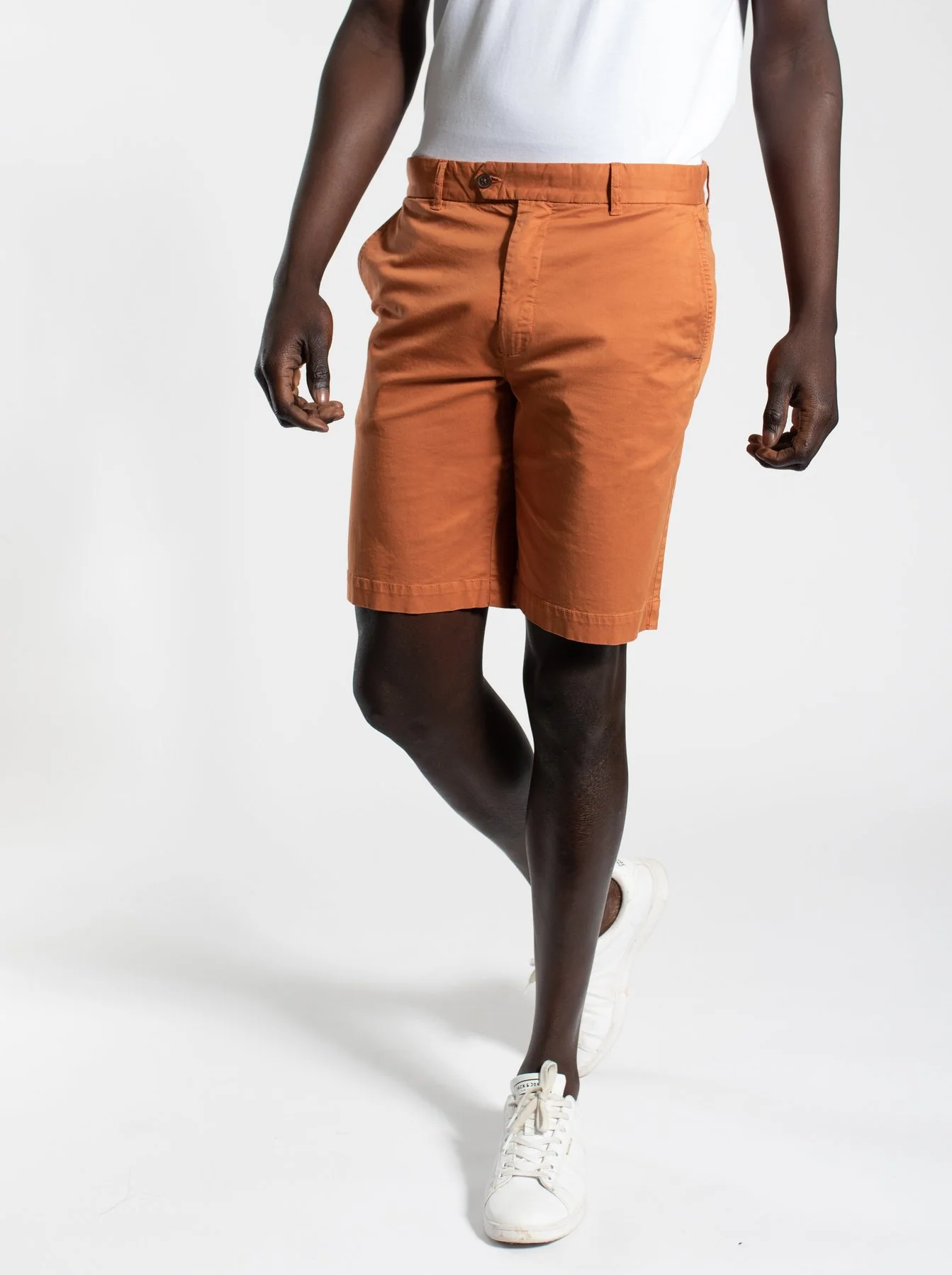 James Harper JHSH11 CHINO SHORTS - Red Dust - Image 3