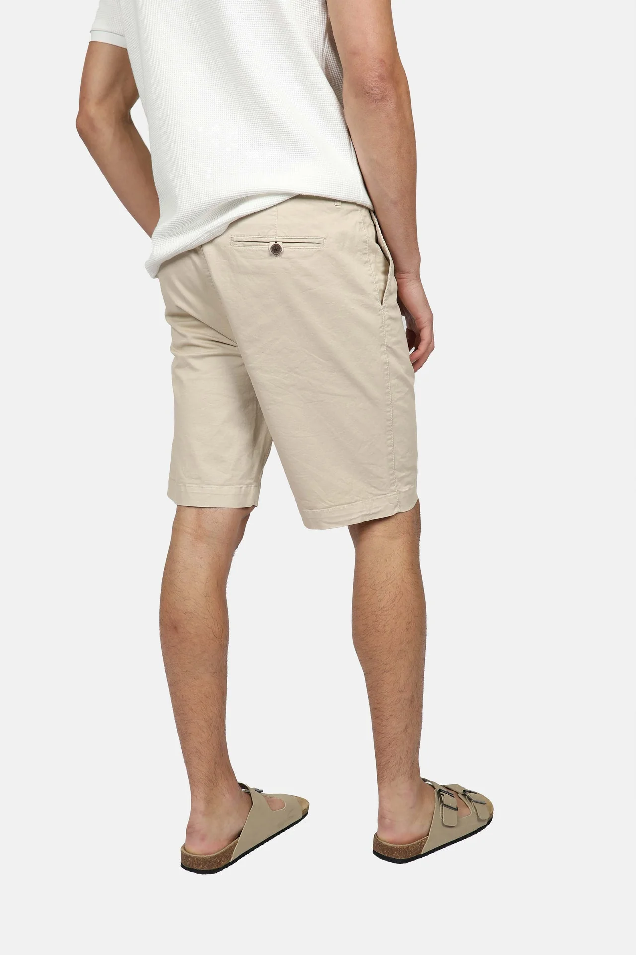 JAMES HARPER JHSH27 Chino Short - Pebble - Image 3