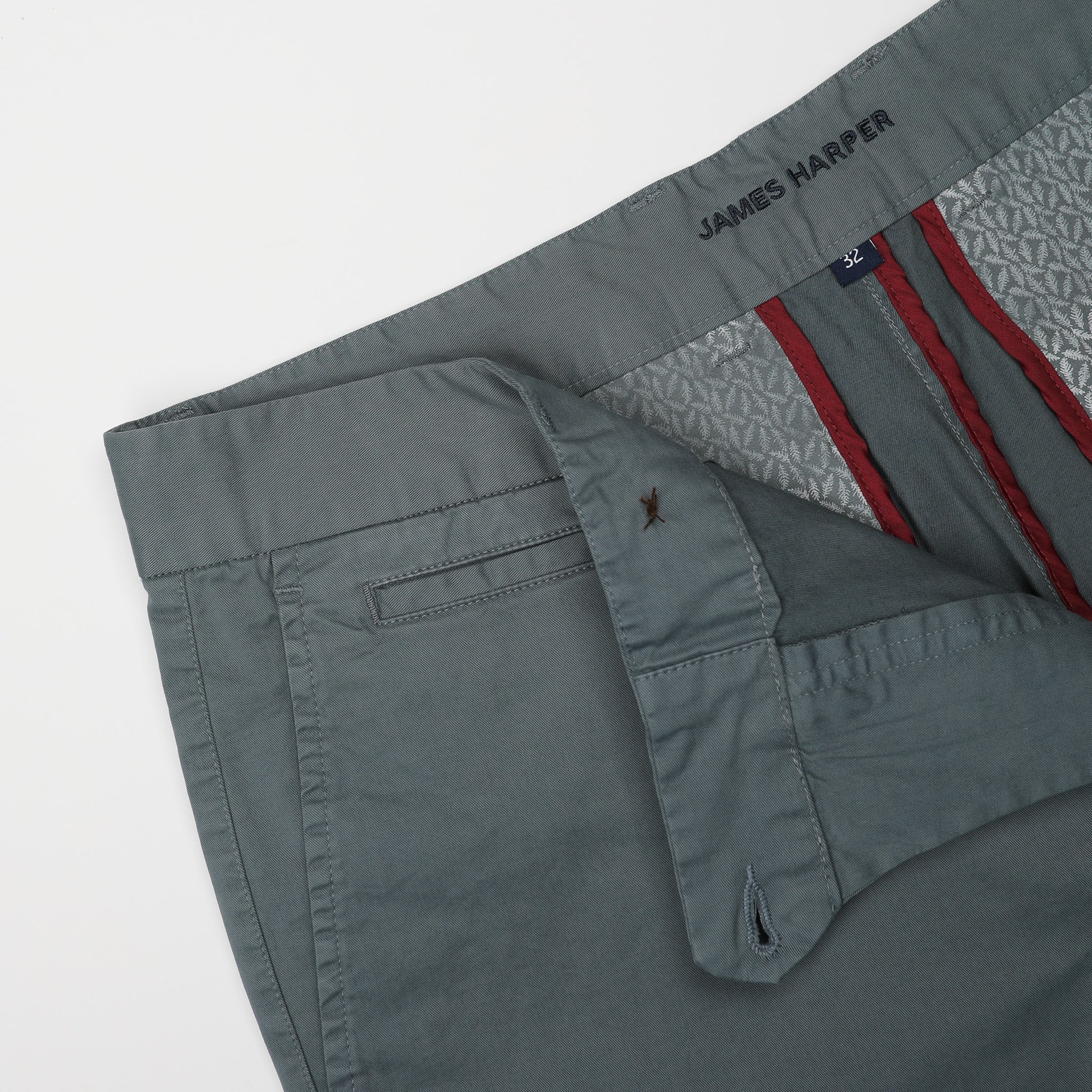JAMES HARPER JHSH27 Chino Shorts - Basalt - Image 3