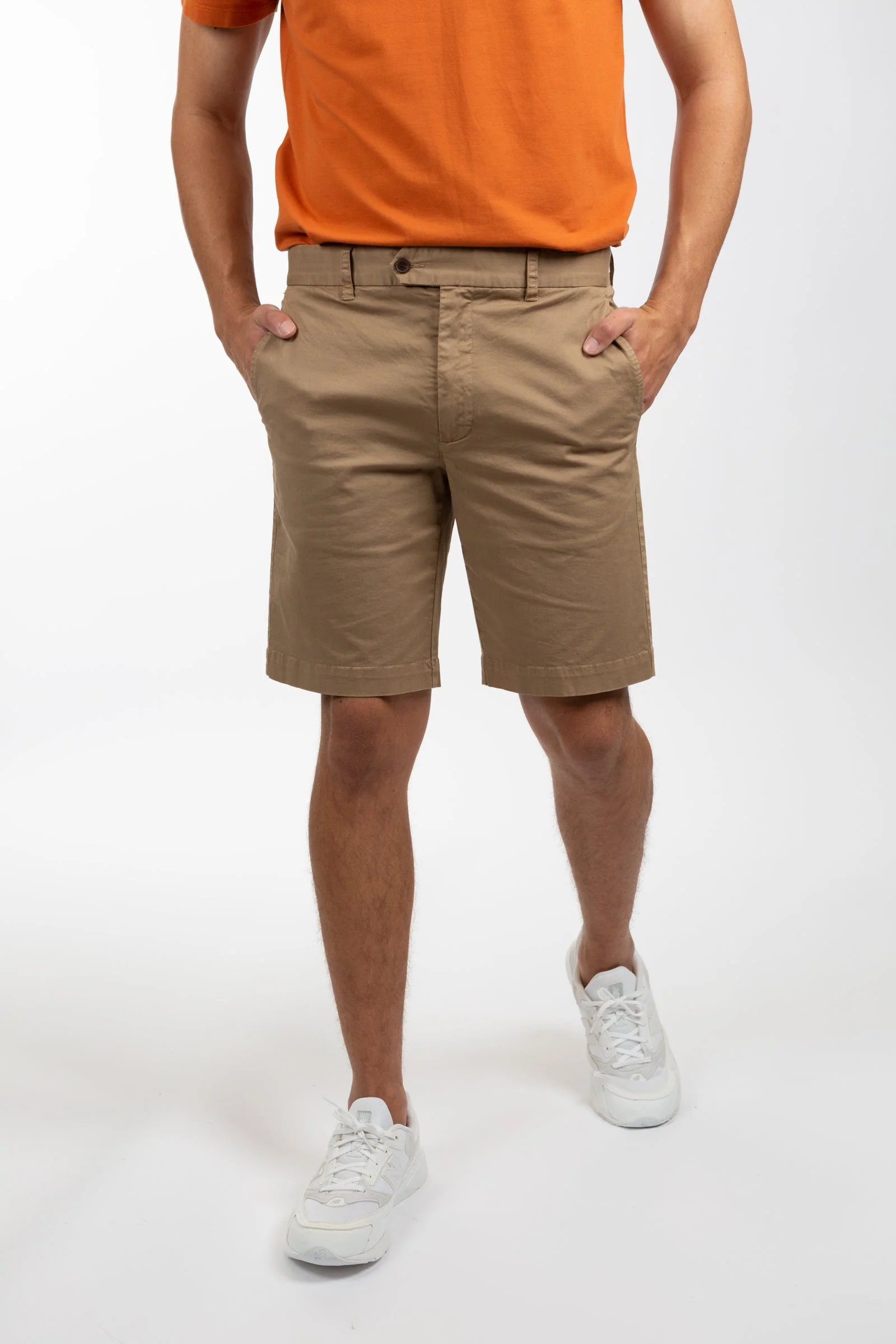 James Harper JHSH27 Chino Shorts - Tobacco - Image 2
