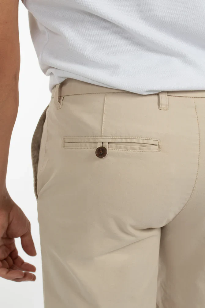 JAMES HARPER JHSH23 Chino Short - Pebble - Image 4