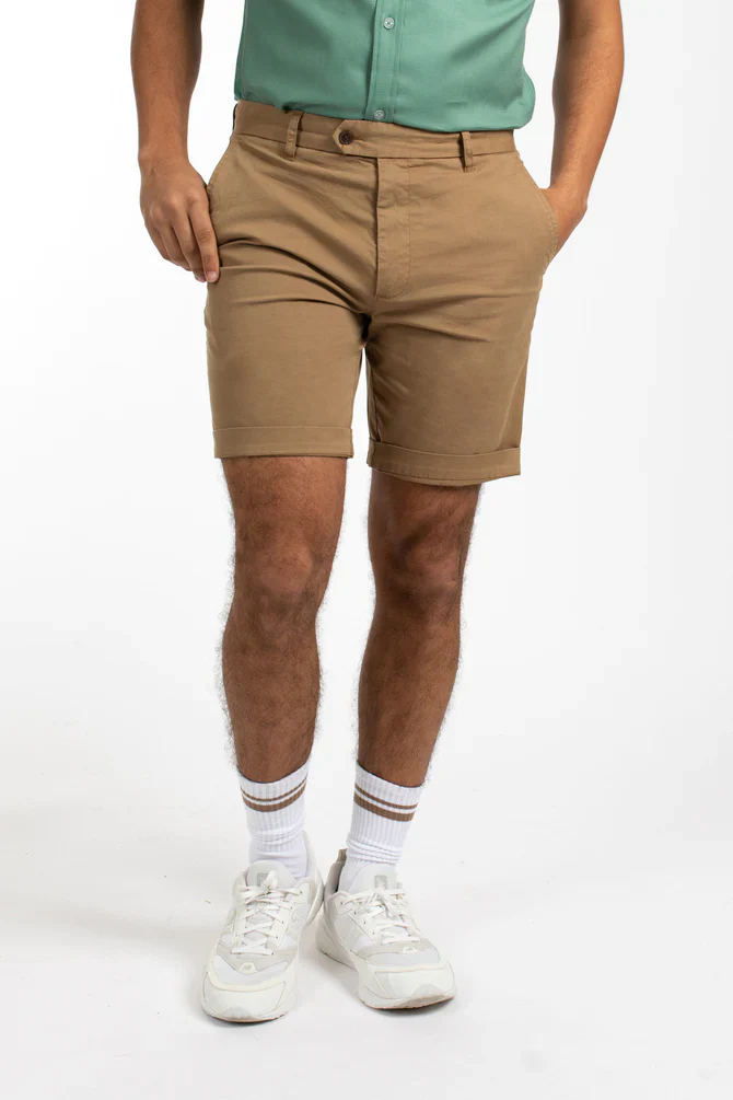 JAMES HARPER JHSH23 Chino Short - Tobacco - Image 3