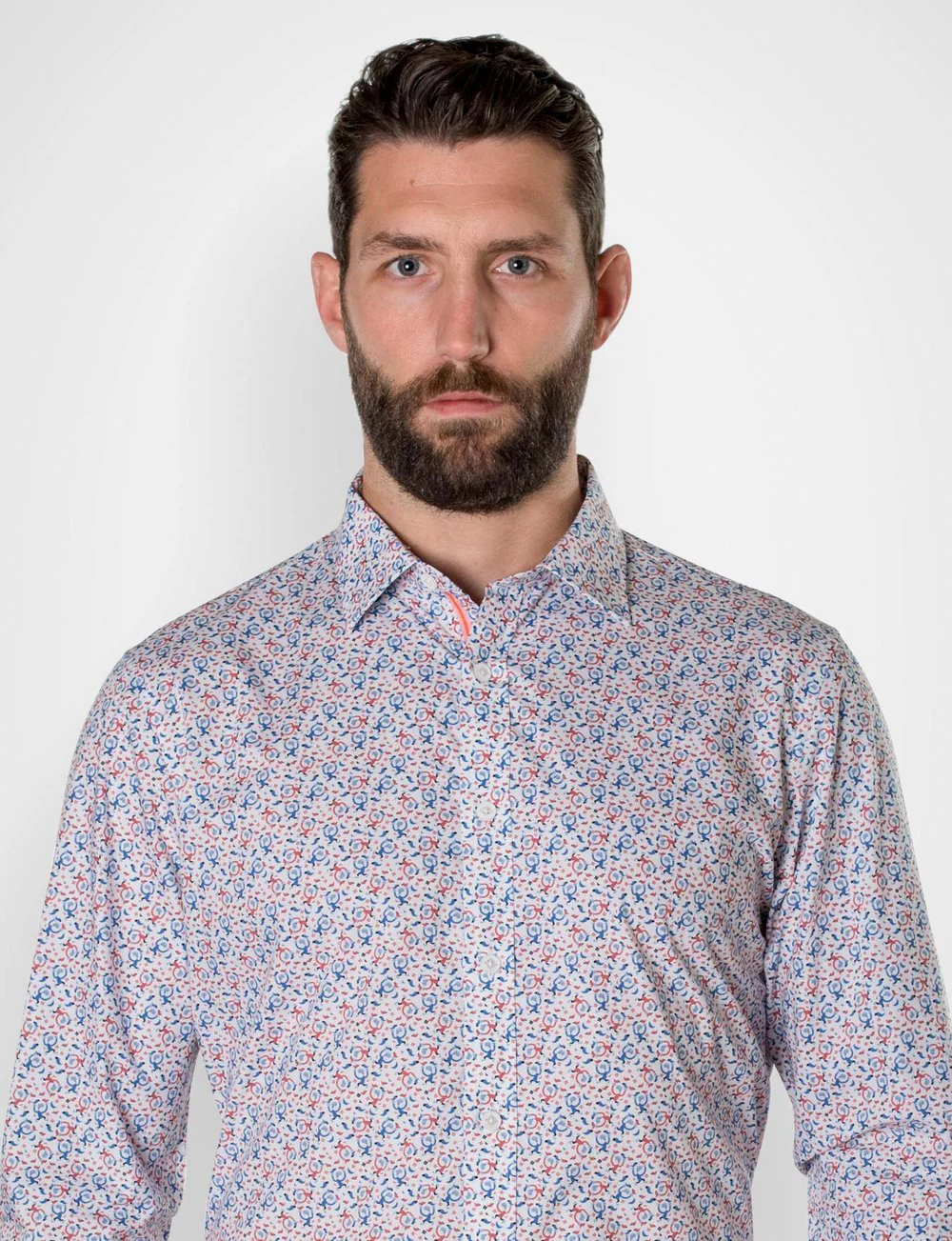 James Harper Michael Leunig 'Odd Birds' Long Sleeve Print Shirt