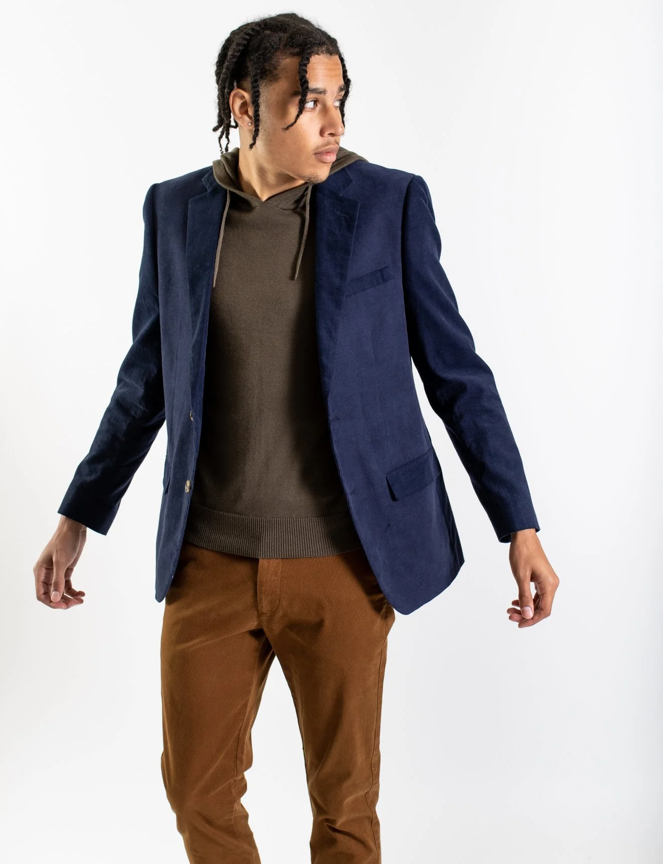 James Harper JHJ42 PATCH POCKET JACKET - Navy - Image 2