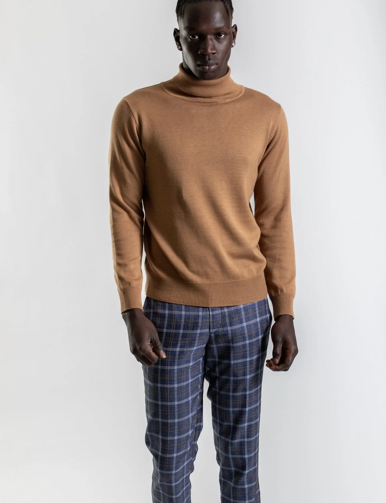 James Harper JHK14 TURTLENECK - NUTMEG - Image 3
