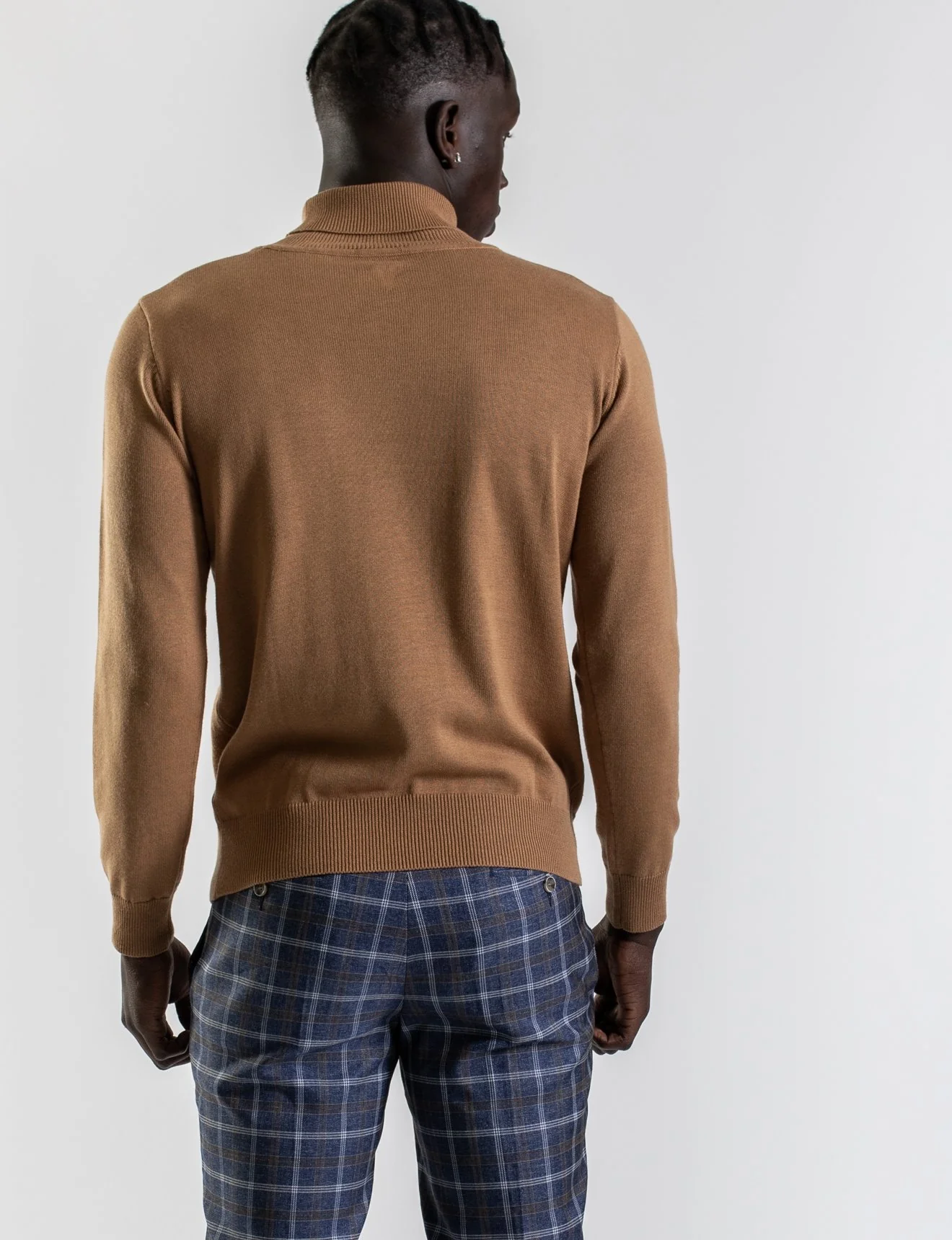 James Harper JHK14 TURTLENECK - NUTMEG - Image 4