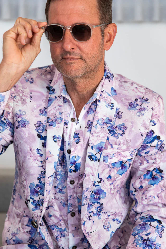 Jimmy Stuart BANKS FLORAL L/S SHIRT - Purple - Image 2