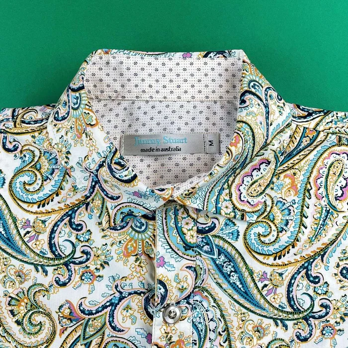 Jimmy Stuart EDEN PAISLEY L/S SHIRT - Beige/Green - Image 2