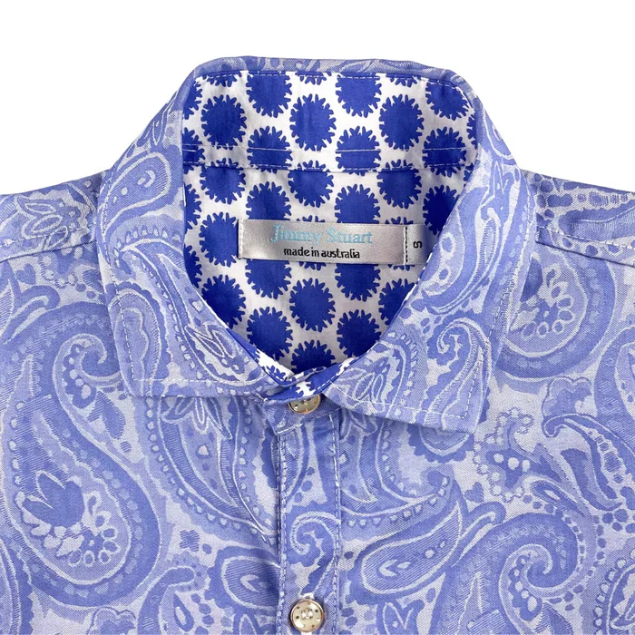 Jimmy Stuart MIST PAISLEY L/S SHIRT - Blue - Image 2