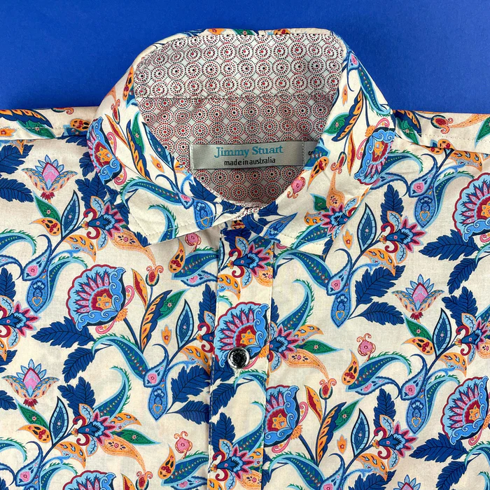 Jimmy Stuart POETRY FLORAL L/S SHIRT - Pink/Blue - Image 4