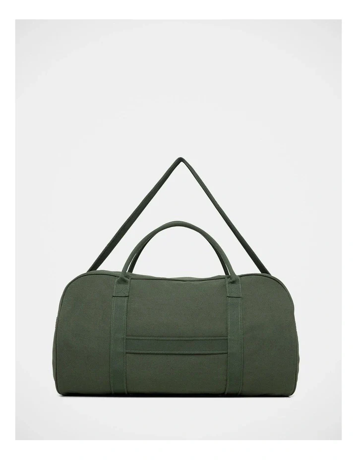 JULIUS MARLOW Canvas Duffle Bag - Green - Image 2