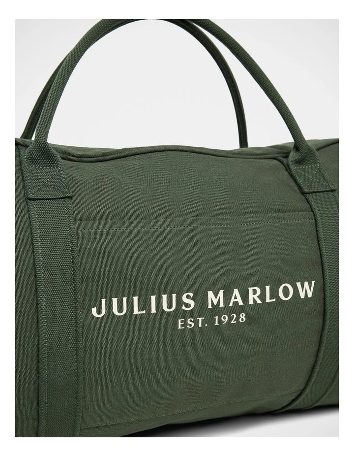 JULIUS MARLOW Canvas Duffle Bag - Green - Image 4