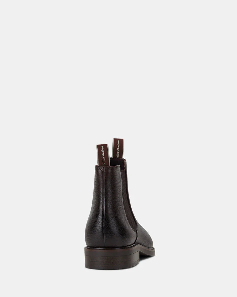 JULIUS MARLOW Gaucho Leather Boot - Mocha Tumbled - Image 4