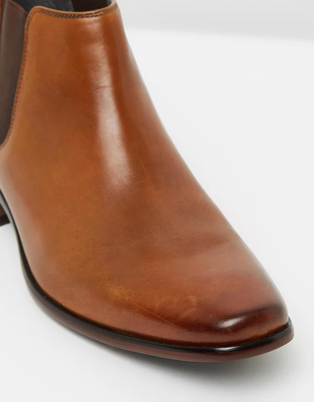 Julius Marlow KICK Leather Boot - Cognac - Image 3