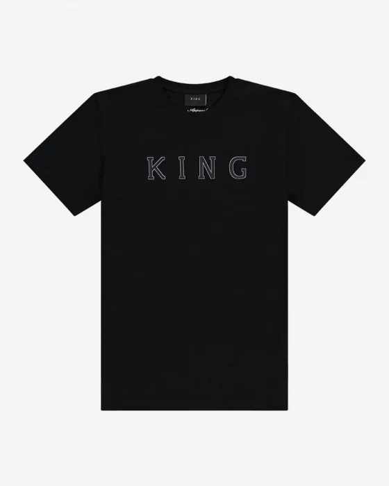 KING STEPNEY T-SHIRT - BLACK - Image 3