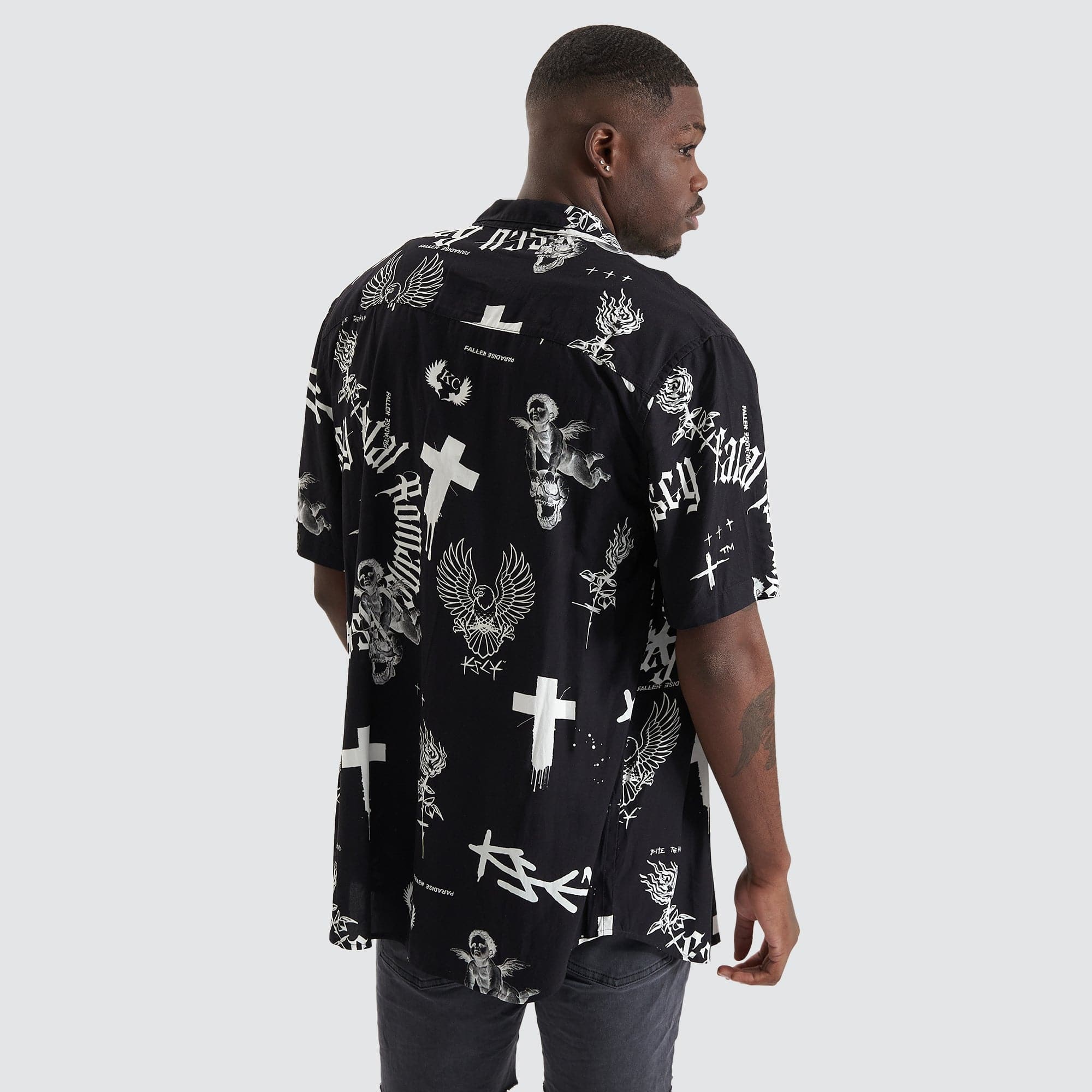 KISS CHACEY Augur Party Shirt - Black/White - Image 2
