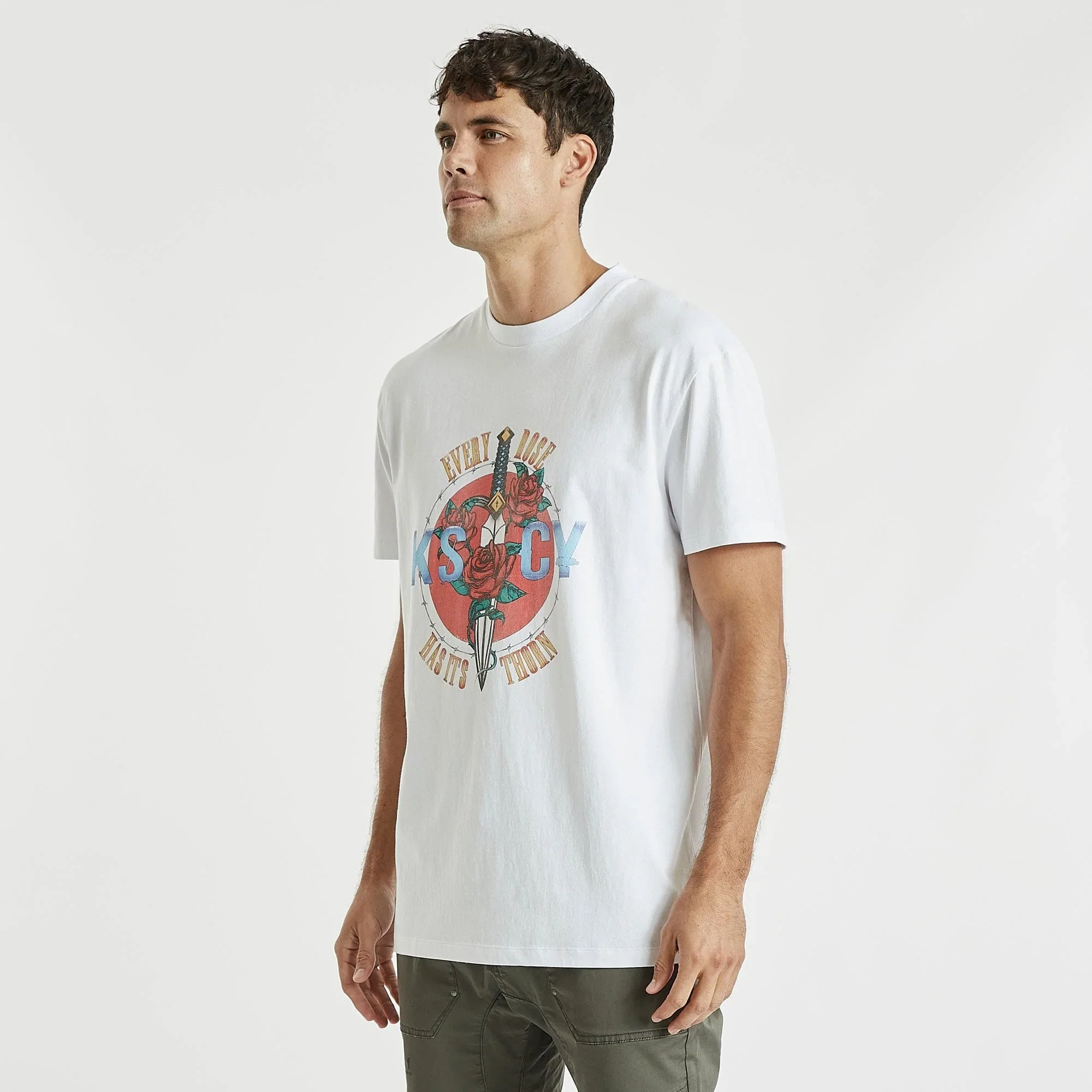 Kiss Chacey Dagger Relaxed T-Shirt - White - Image 3