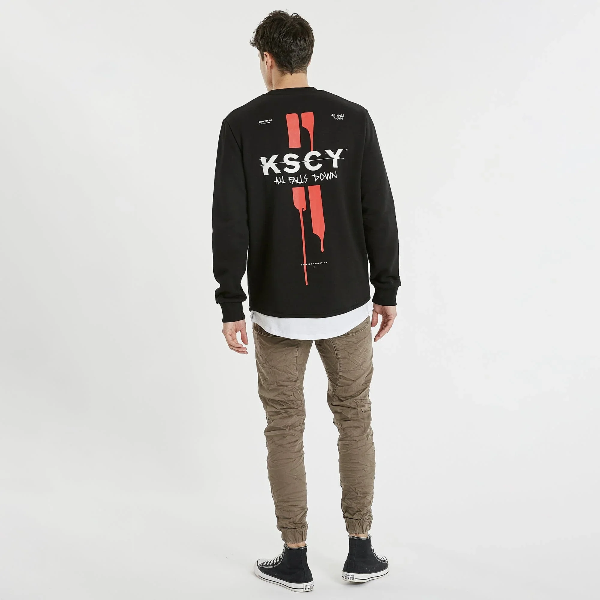 KISS CHACEY Oakwood Layered Jumper Jet Black - Image 2