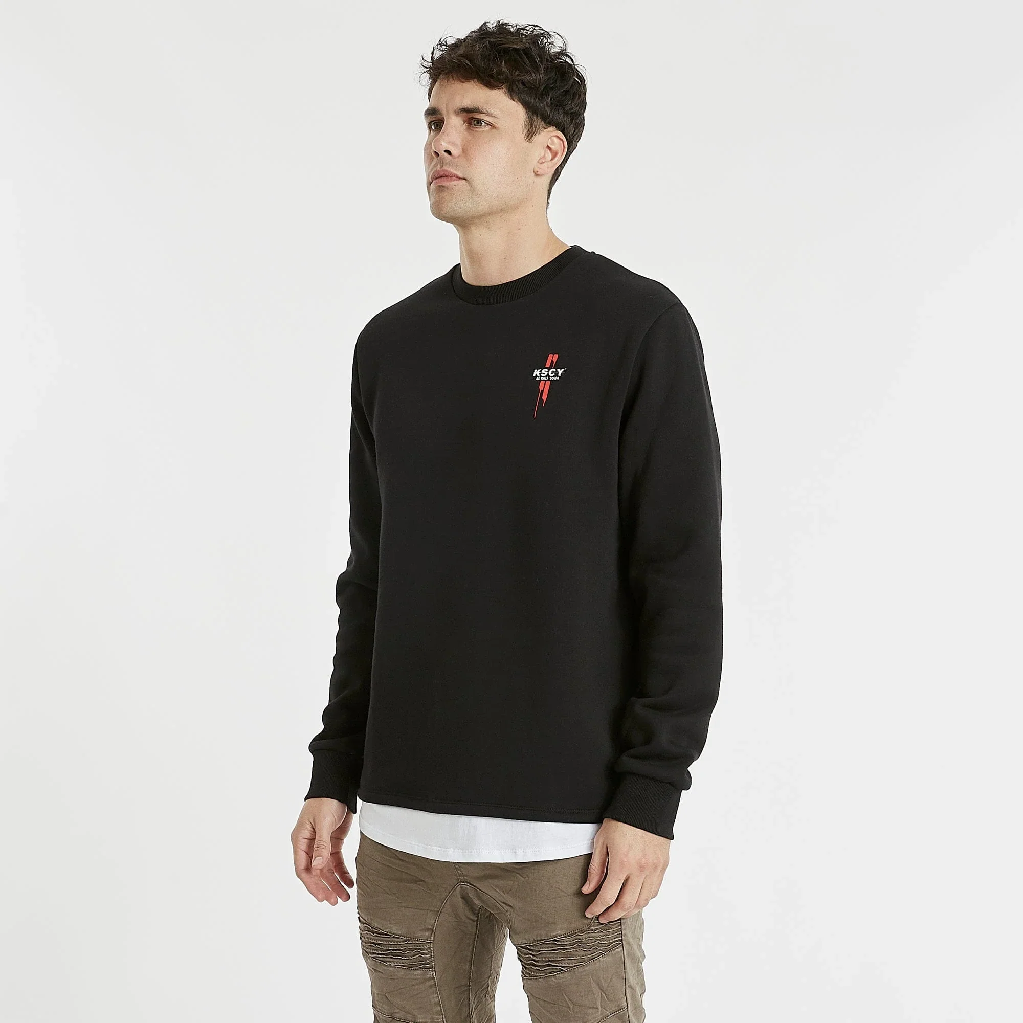 KISS CHACEY Oakwood Layered Jumper Jet Black - Image 3