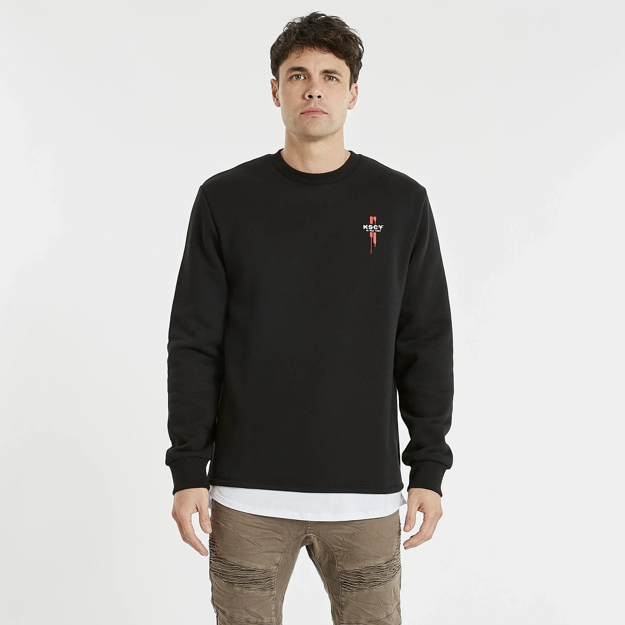 KISS CHACEY Oakwood Layered Jumper Jet Black - Image 4