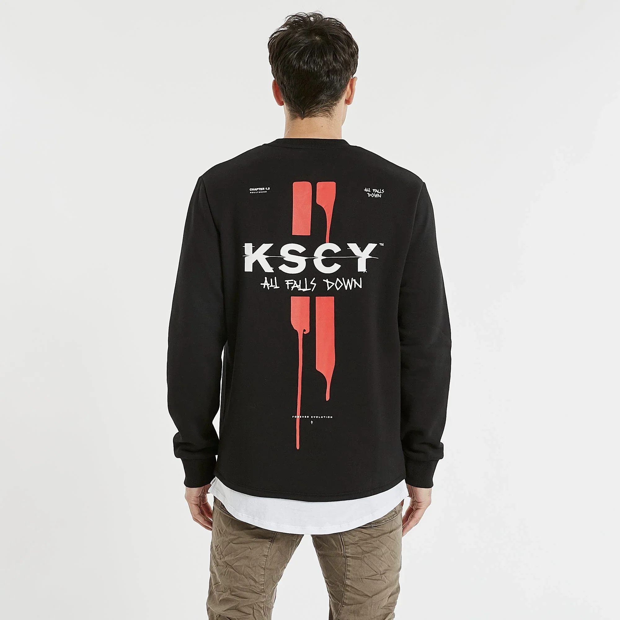 KISS CHACEY Oakwood Layered Jumper Jet Black - Image 5