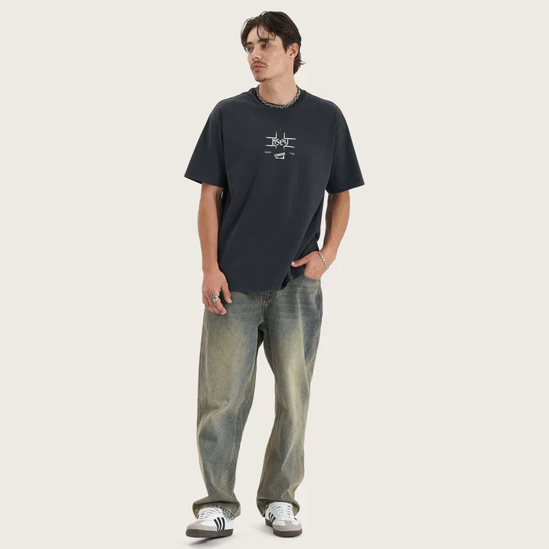 KISS CHACEY Revival Heavy Box Fit Tee - Pigment Vulcan - Image 2