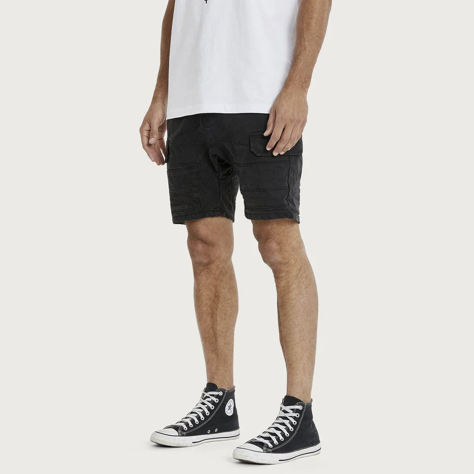 KISS CHACEY Salem Cargo Short - Obsidian Black - Image 3