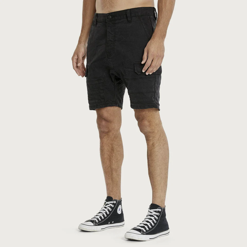 KISS CHACEY Salem Cargo Short - Obsidian Black - Image 4