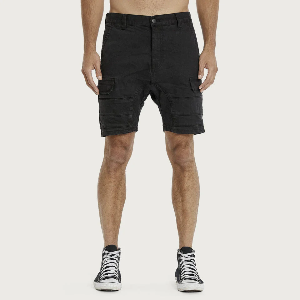 KISS CHACEY Salem Cargo Short - Obsidian Black - Image 5