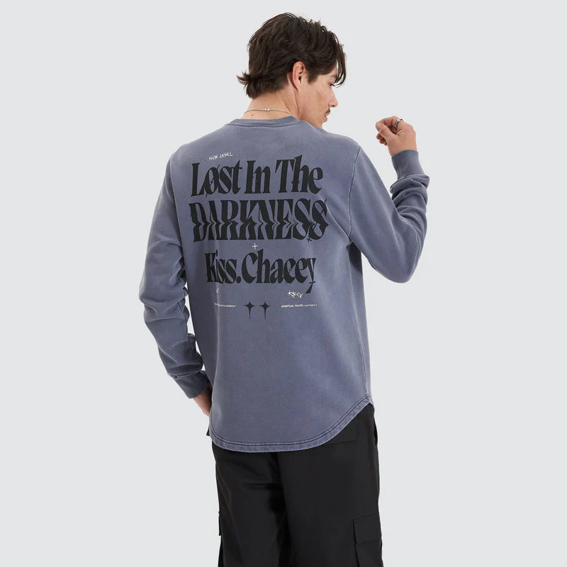 KISS CHACEY Seraph Heavy Dual Curved Jumper - Pigment Night Shadow - Image 2