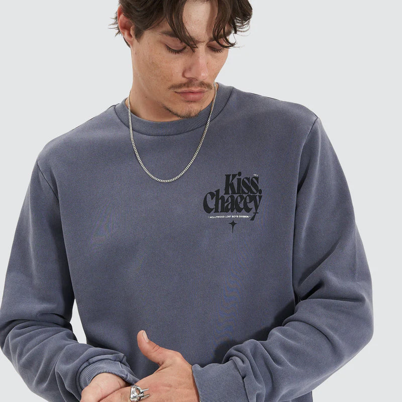 KISS CHACEY Seraph Heavy Dual Curved Jumper - Pigment Night Shadow - Image 5