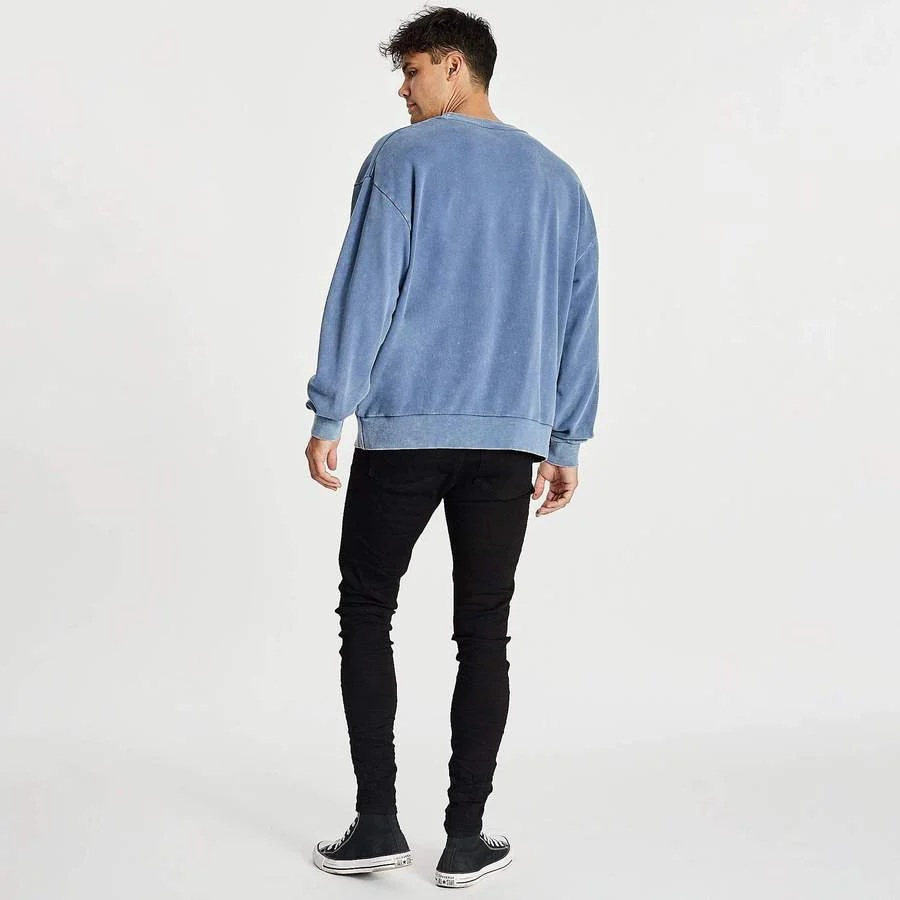 KISS CHACEY Solo Relaxed Jumper - Acid Blue - Image 4