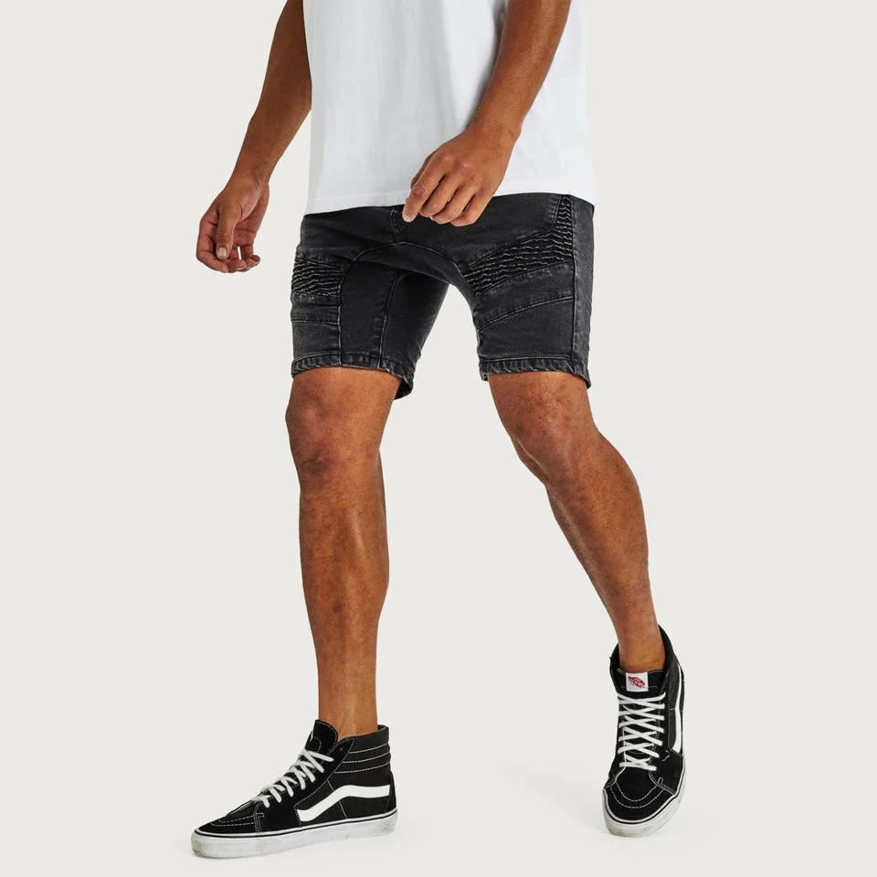 KISS CHACEY Spectra Denim Short - Obsidian Black - Image 3