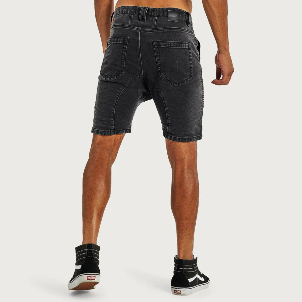 KISS CHACEY Spectra Denim Short - Obsidian Black - Image 4