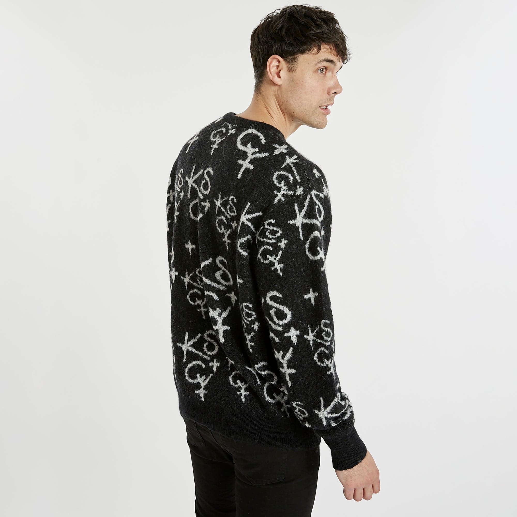 KISS CHACEY Sunset Relaxed Knit Jet Black - Image 4