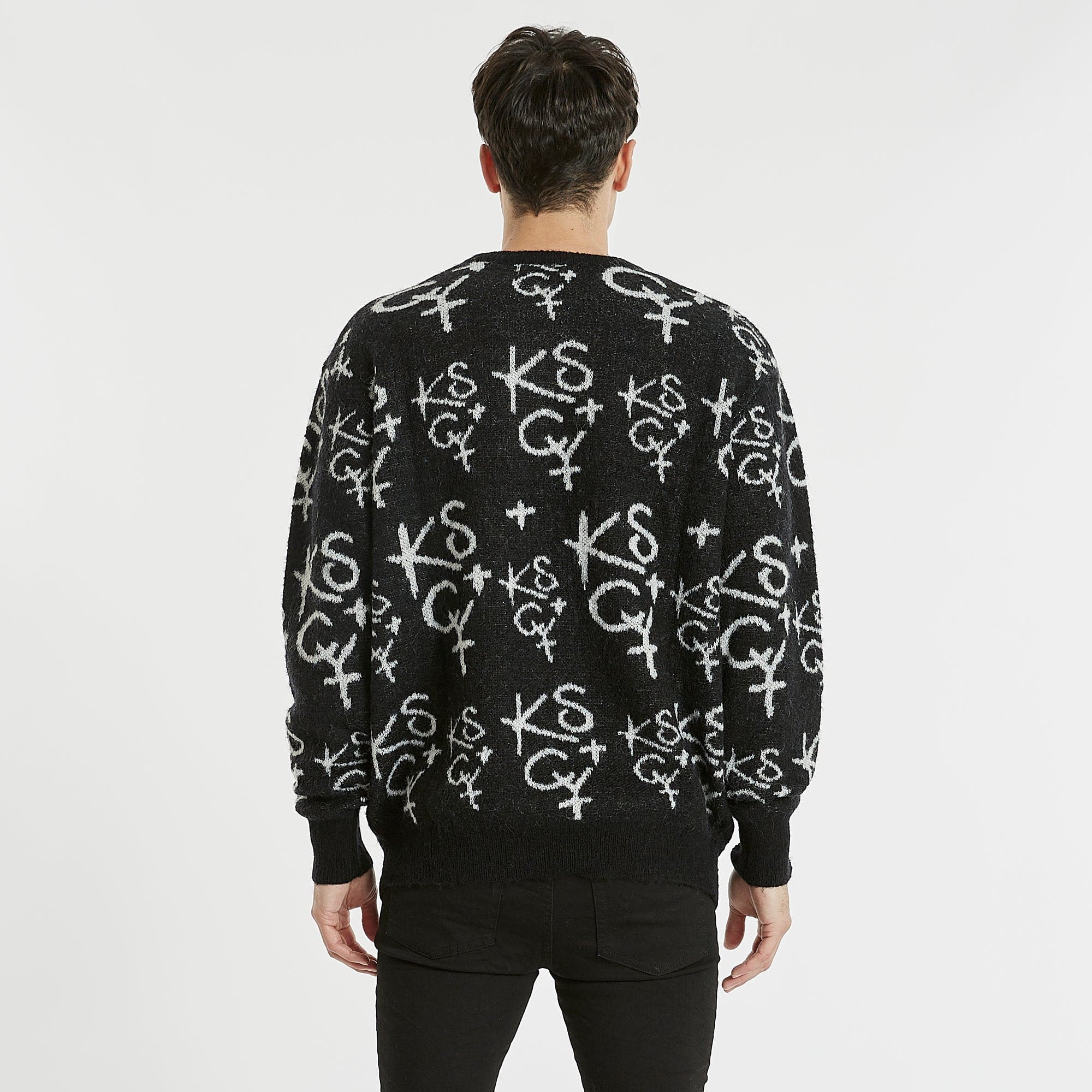 KISS CHACEY Sunset Relaxed Knit Jet Black - Image 8
