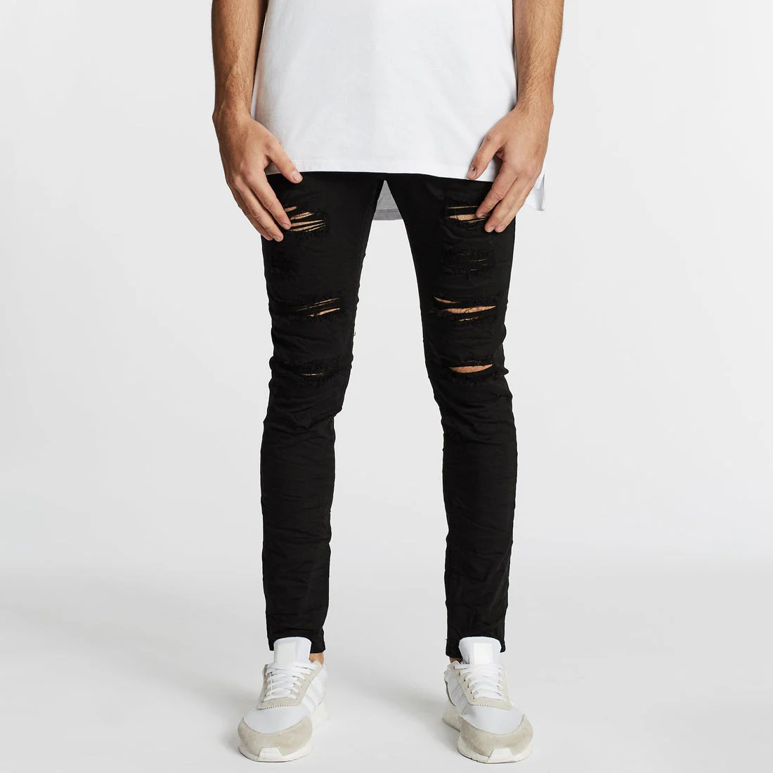 KISS CHACEY Tyler Super Skinny Fit Jean - Jet Black