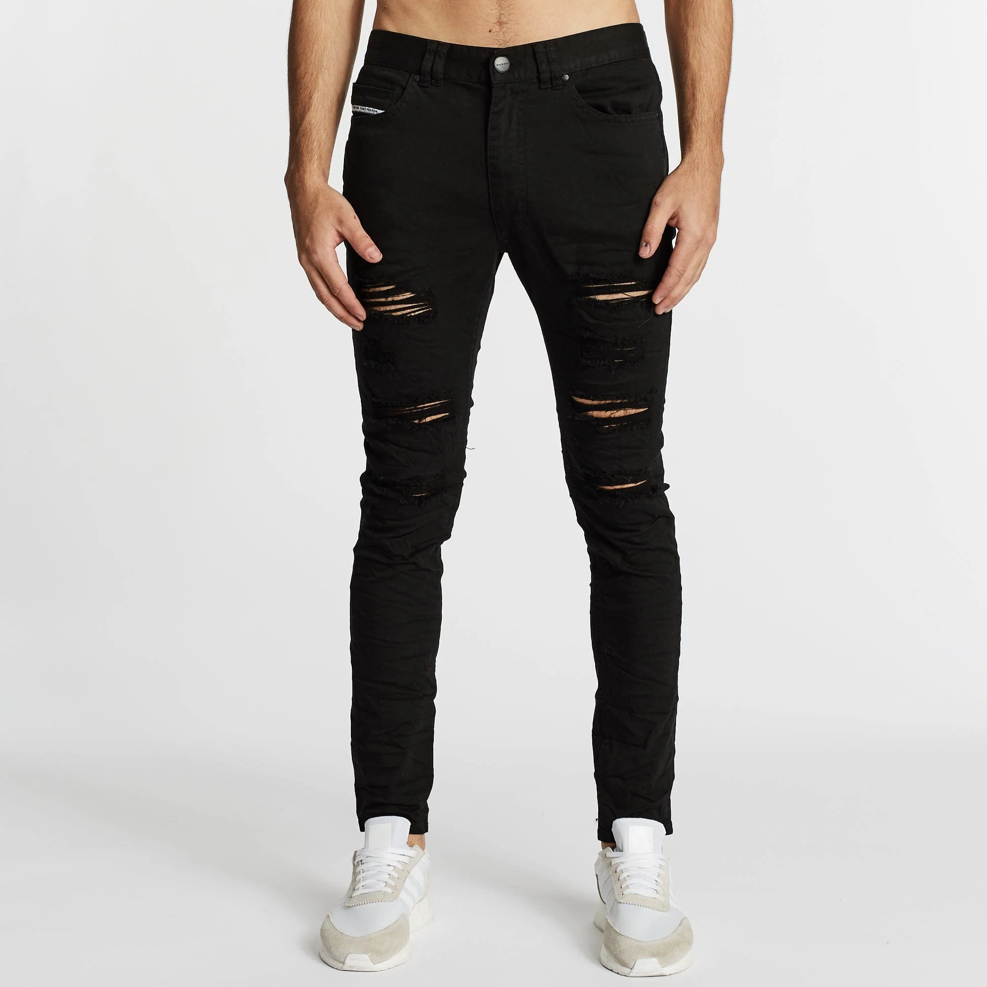 KISS CHACEY Tyler Super Skinny Fit Jean - Jet Black - Image 2