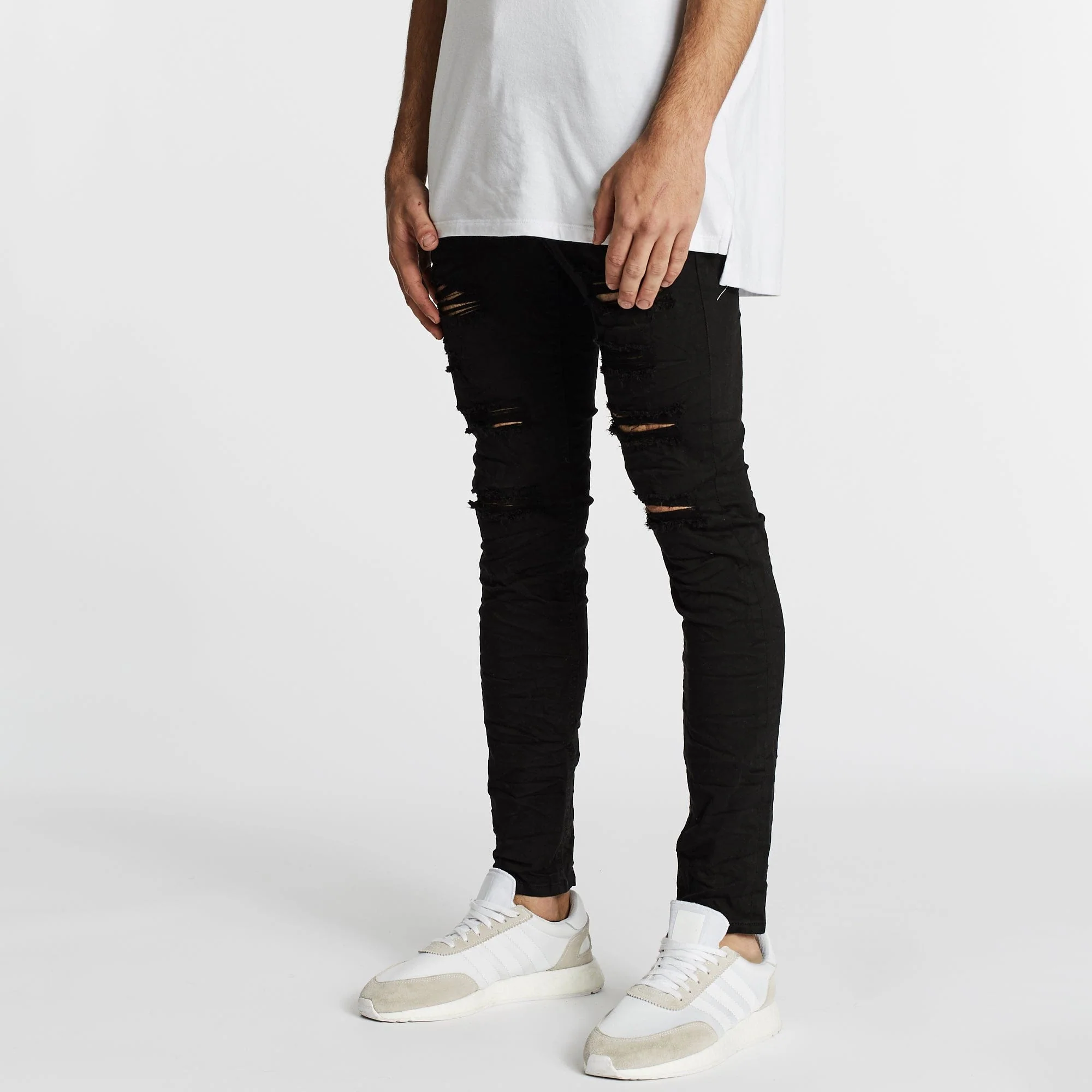 KISS CHACEY Tyler Super Skinny Fit Jean - Jet Black - Image 3
