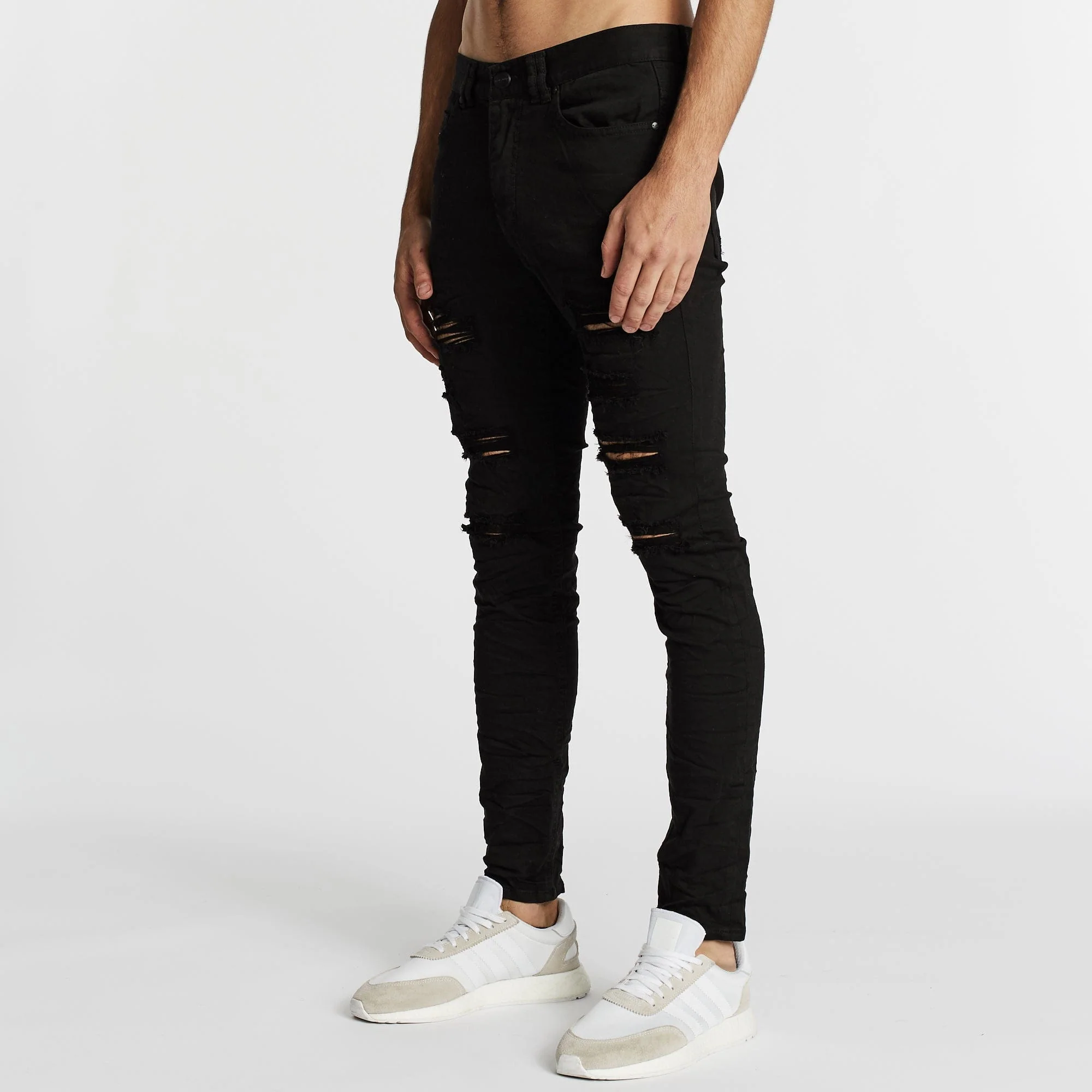 KISS CHACEY Tyler Super Skinny Fit Jean - Jet Black - Image 4