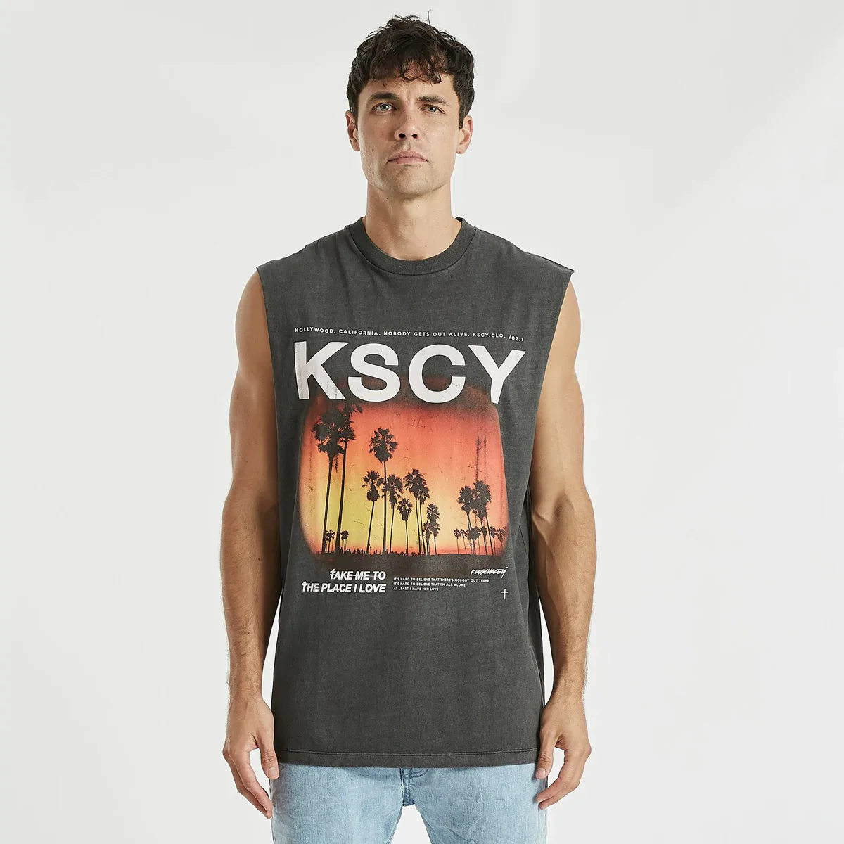 KISS CHACEY Understand Relaxed Muscle Tee - Pigment Black - Image 3