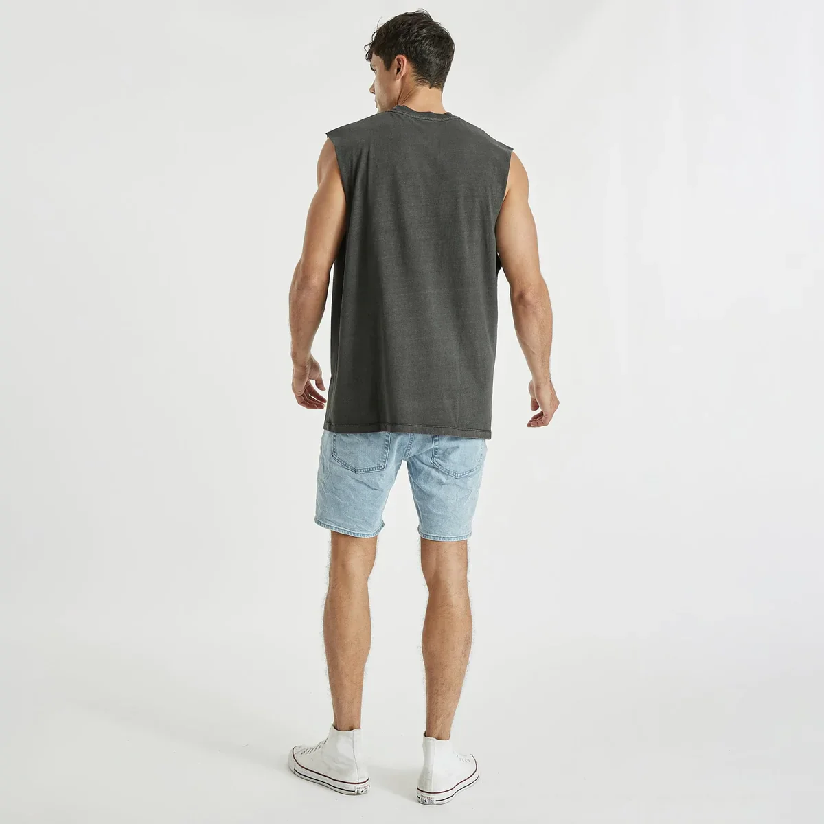 KISS CHACEY Understand Relaxed Muscle Tee - Pigment Black - Image 5