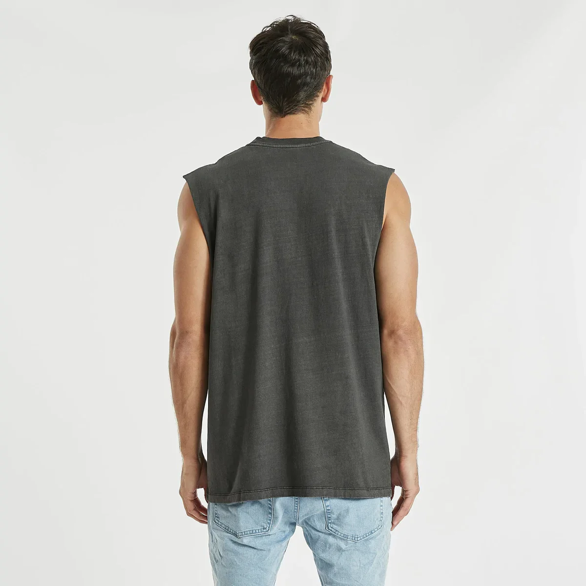 KISS CHACEY Understand Relaxed Muscle Tee - Pigment Black - Image 7