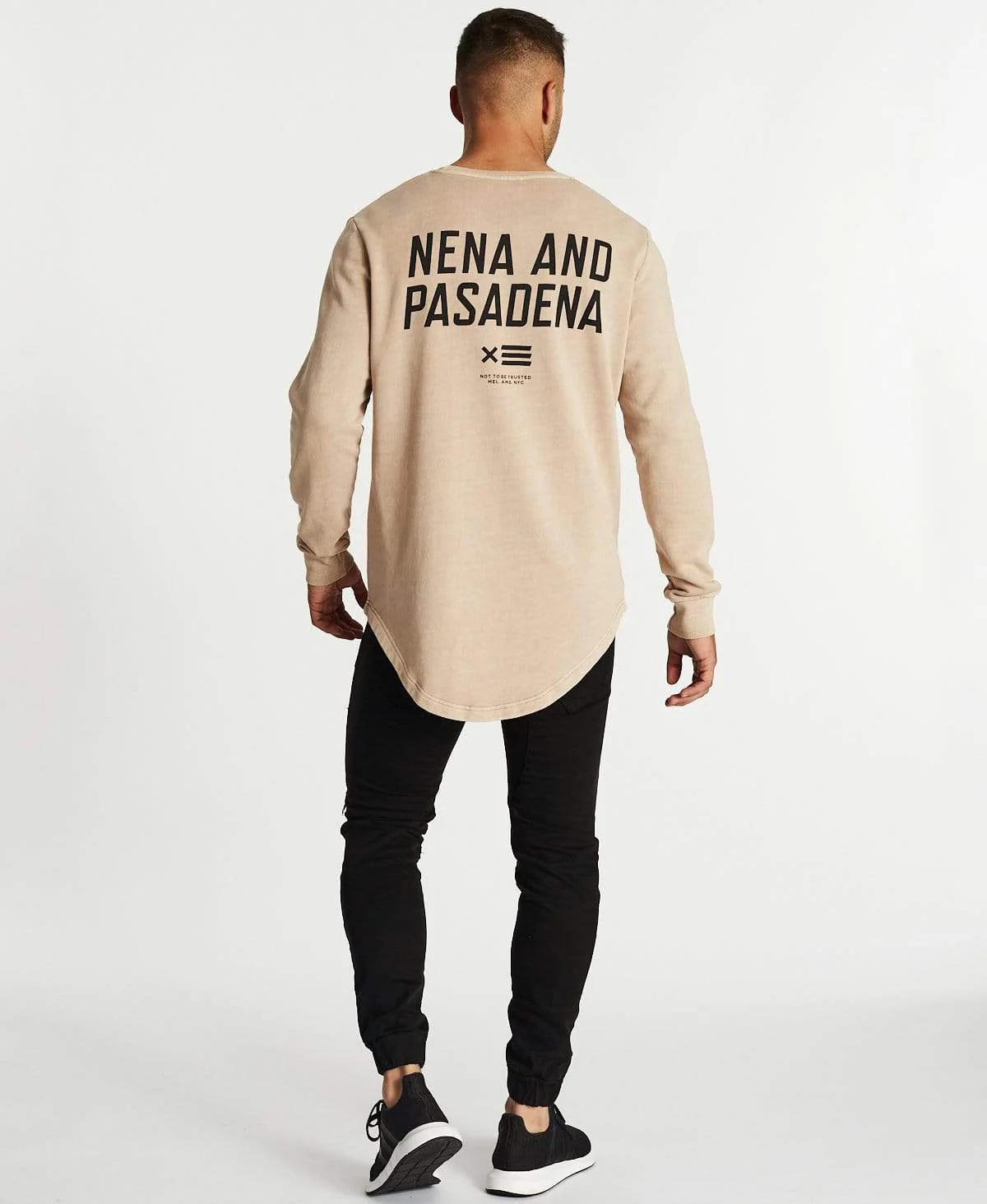 NENA AND PASADENA Unfaithful Dual Curved Sweater - Pigment Warm Taupe - Image 2